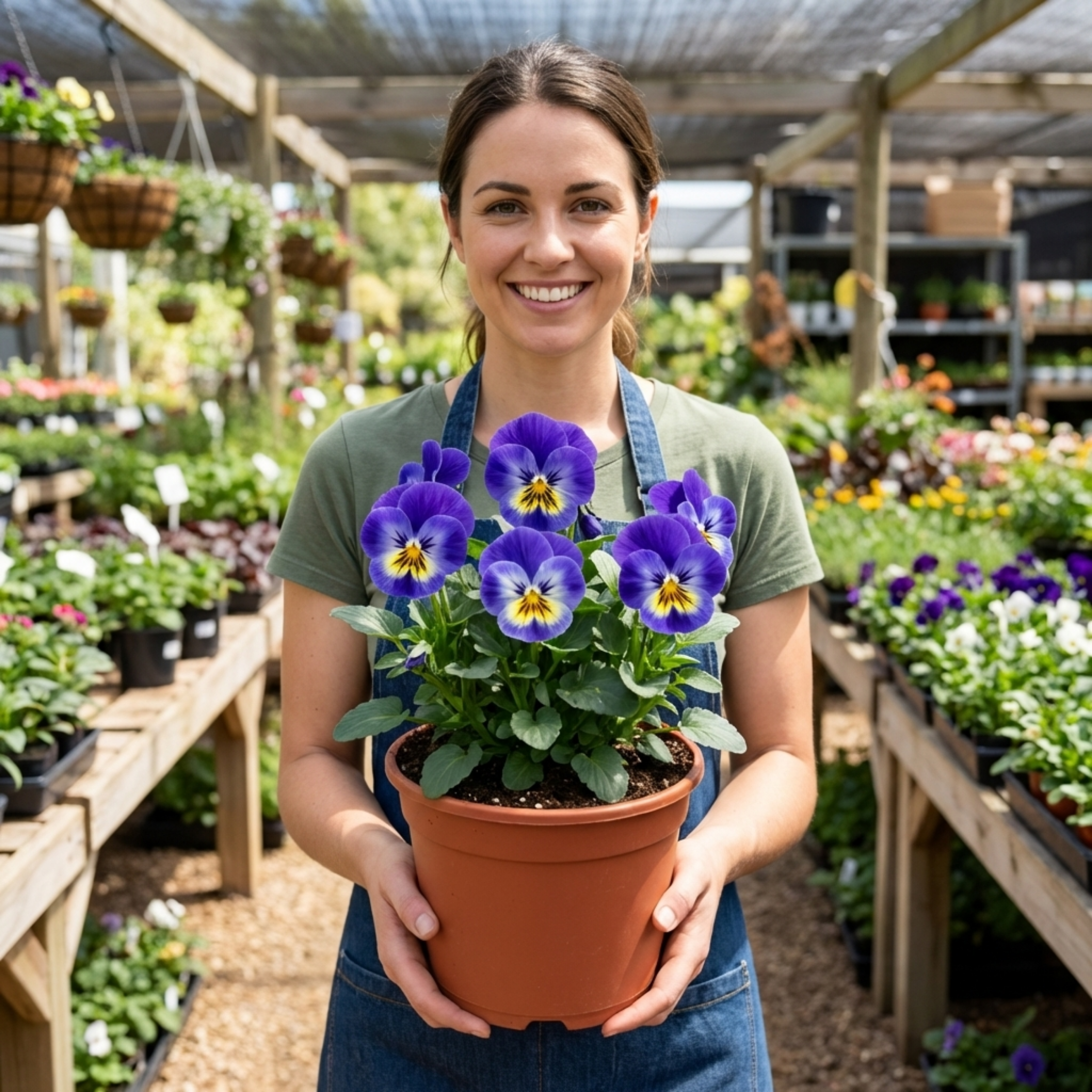 Pansy ‘Delta Pro Marina’ — Hardy Annual / Biennial, Bee-Friendly, 3L Pot