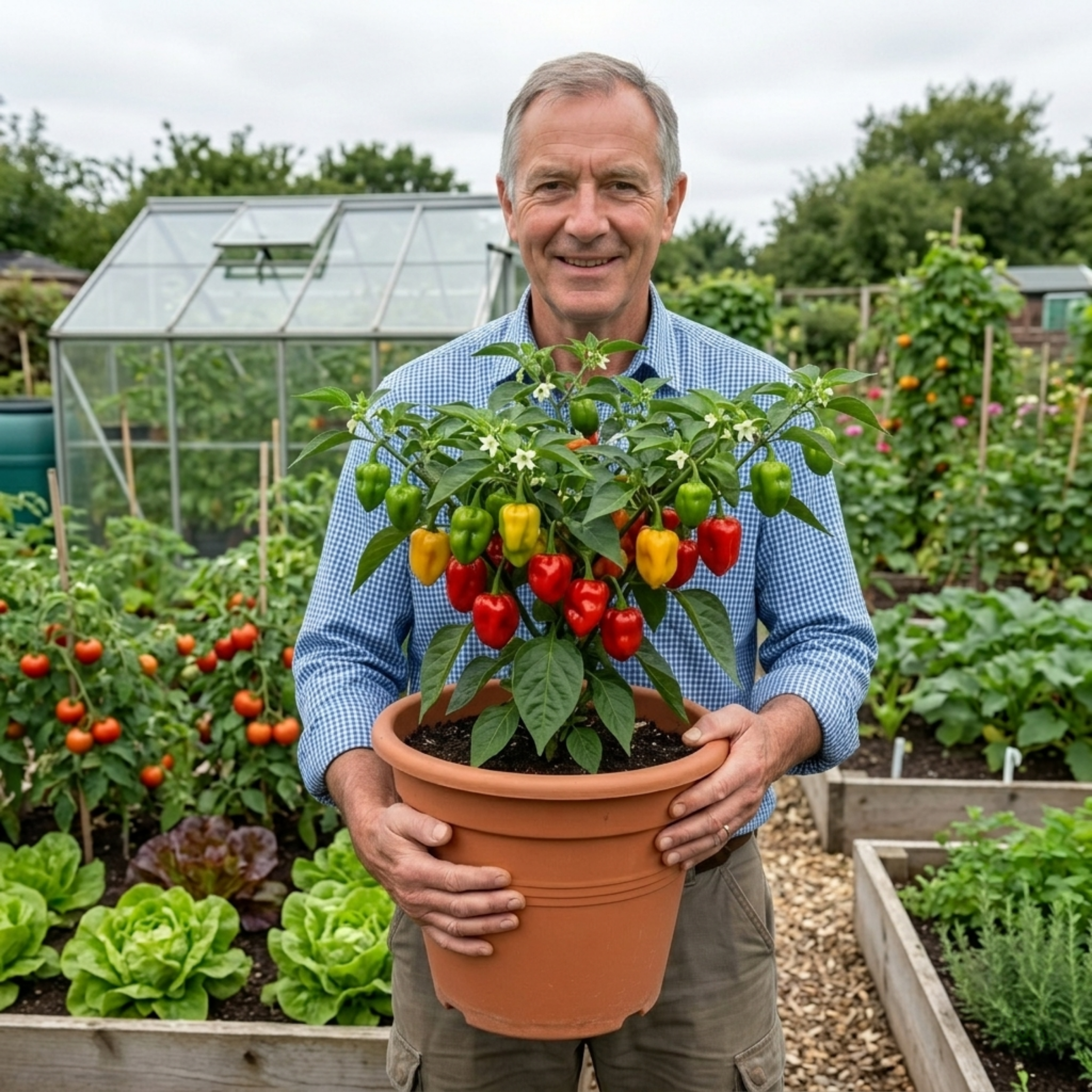 Chilli 'Scotch Bonnet' — Edible Annual, 10.5cm Pot (Set of 3 or 6)