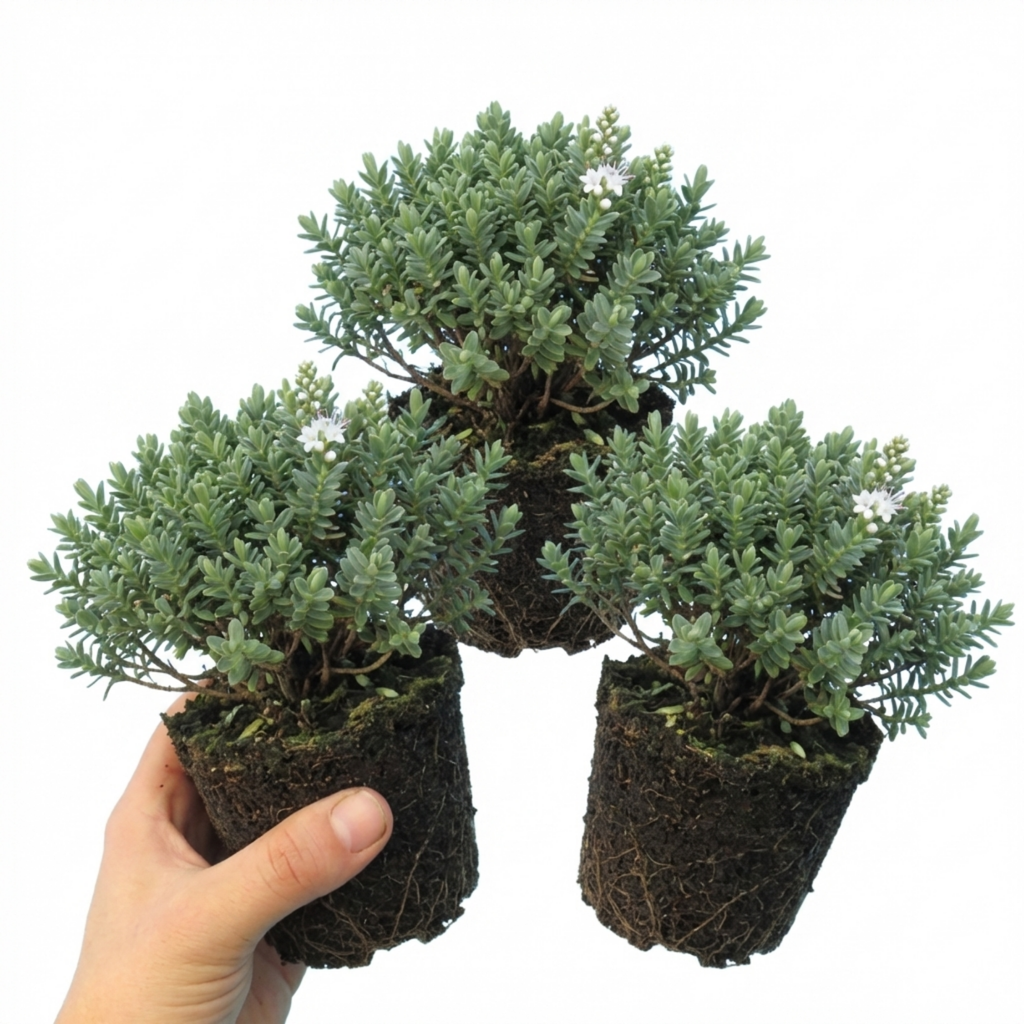 Hebe ‘Sutherlandii’ — Hardy Evergreen Shrub, Bee-Friendly, 1L Pot (Set of 3 or 6)