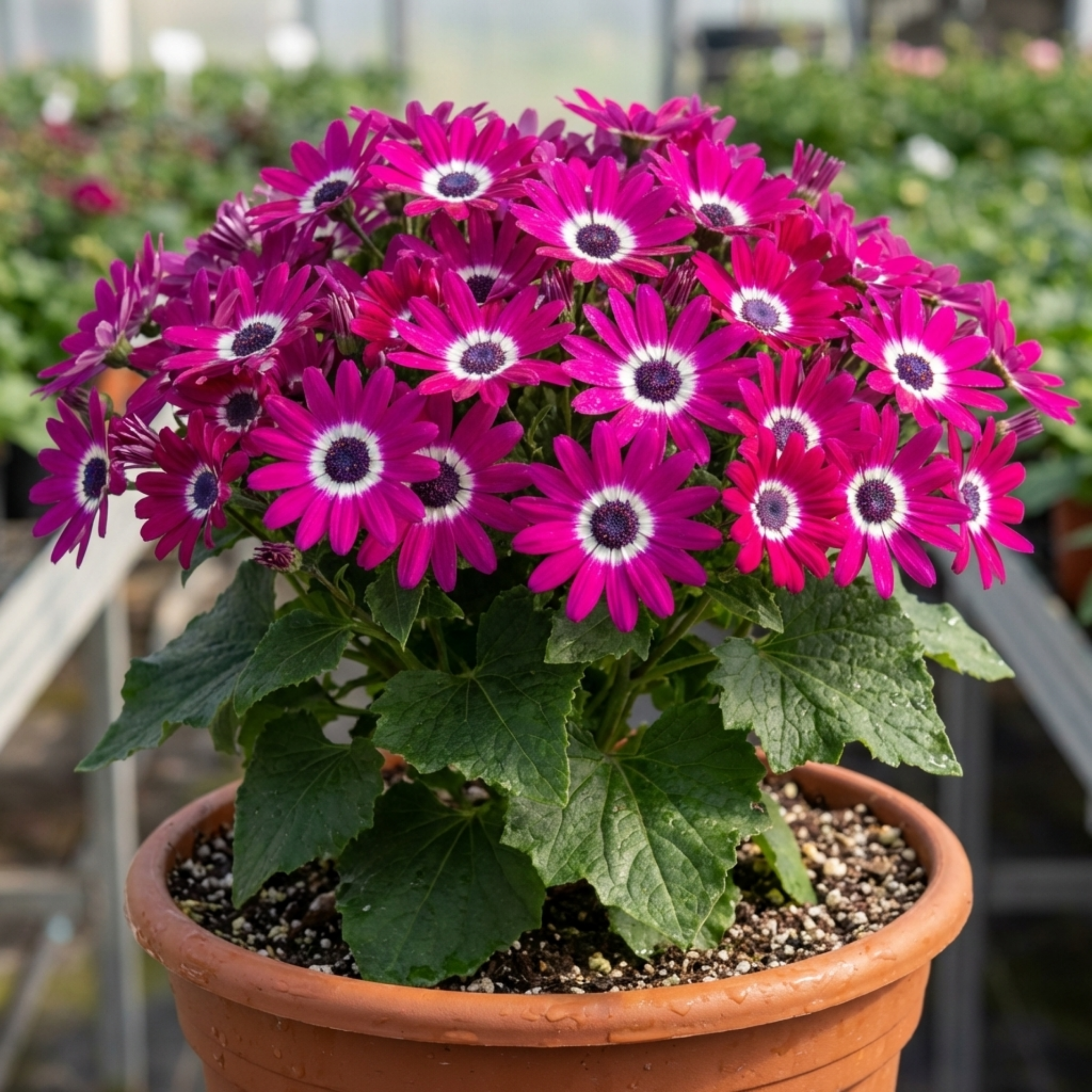 Senetti ‘Pericallis Pop Magenta Live’ — Bedding Plant, Bee-Friendly, 17cm Pot