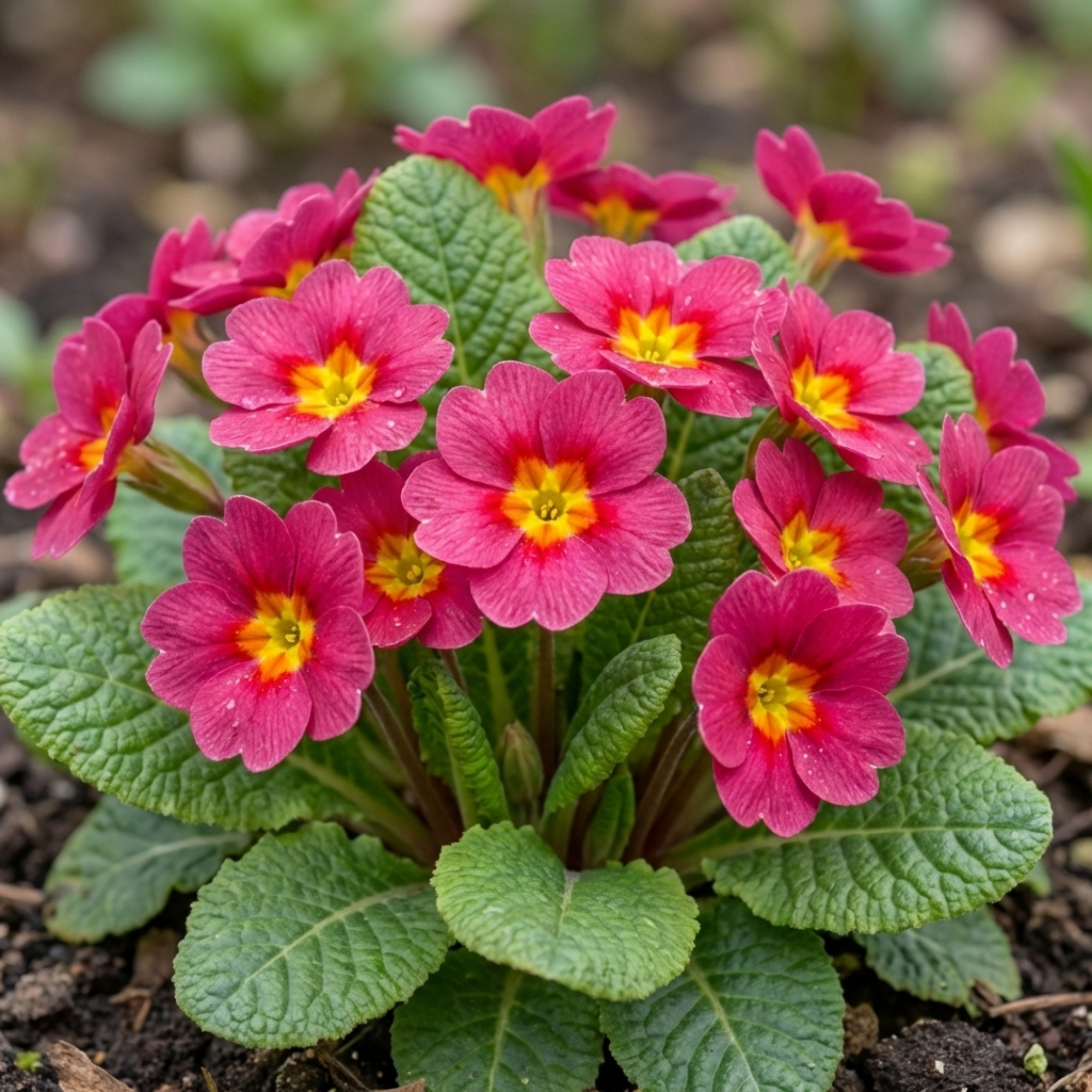 Primrose ‘Strawberry’ — Edible Plant, Bee-Friendly, 10.5cm Pot (Set of 3 or 6)