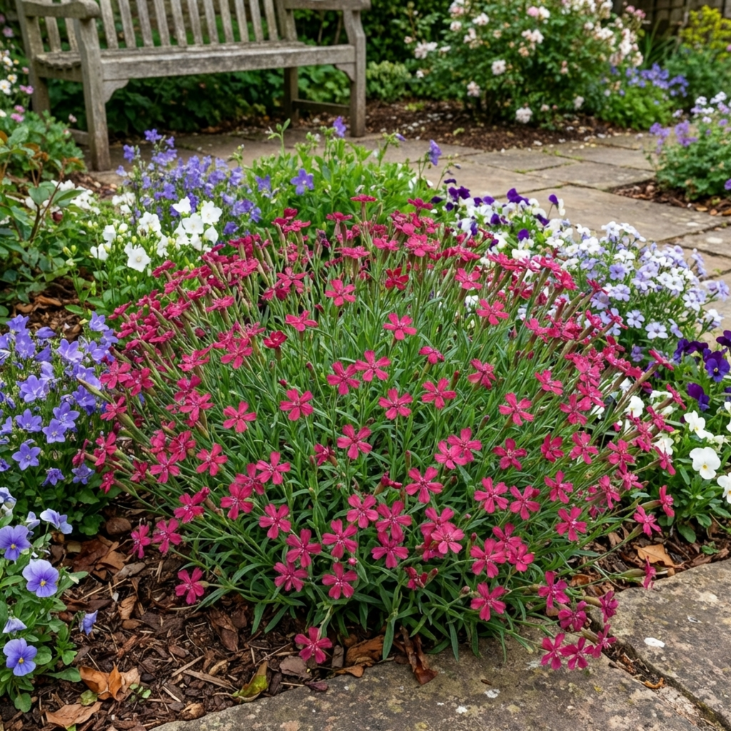 Silene ‘Schafta’ — Hardy Perennial, Bee-Friendly, 1L Pot (Set of 3 or 6)