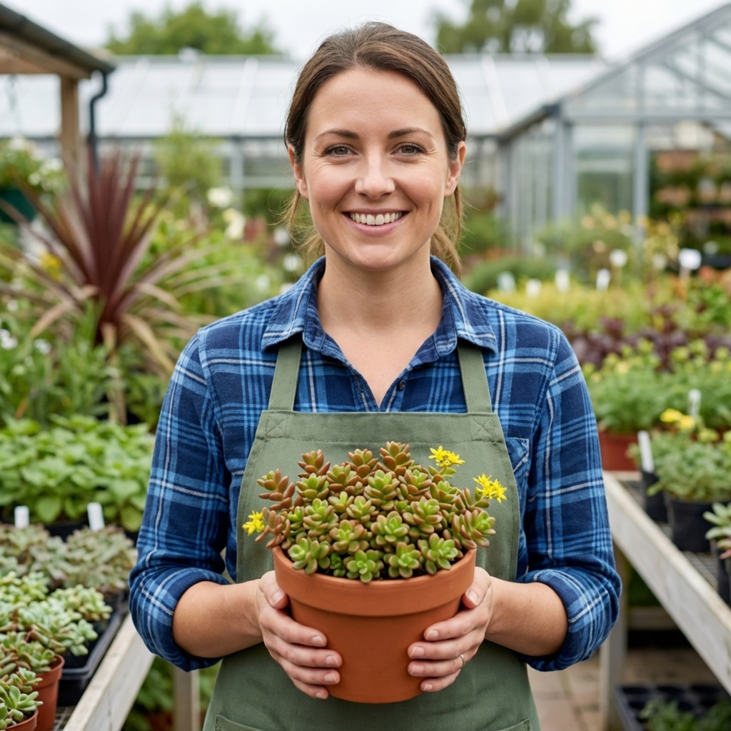 Sedum ‘Oreganum Stonecrop’ — Indoor Plant, Bee-Friendly, 1L Pot (Set of 3 or 6)