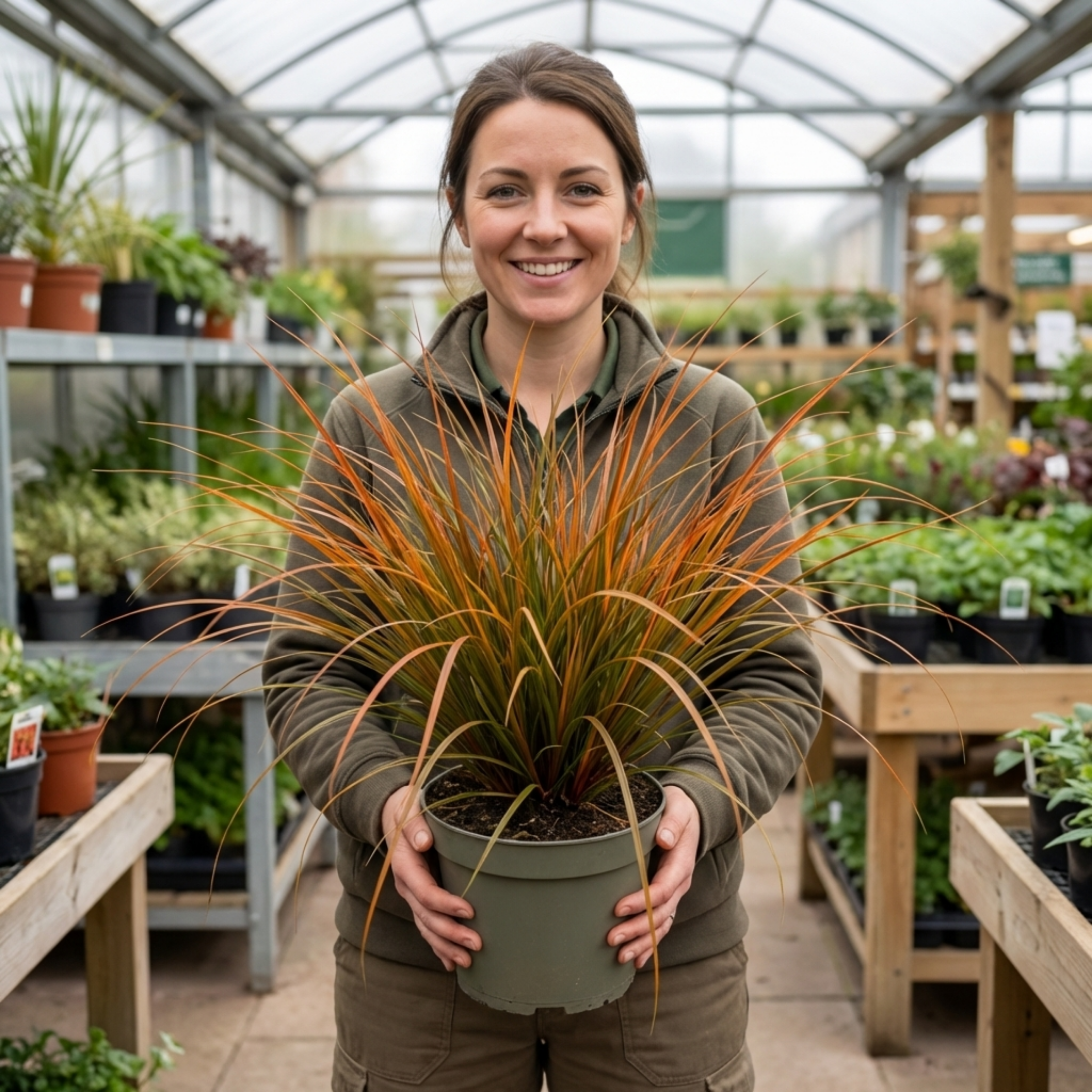 Carex ‘Prairie Fire’ — Evergreen Perennial Grass (sedge), 2L Pot