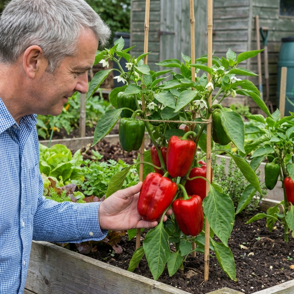 Sweet Pepper 'Red King' — Edible Annual, 10.5cm Pot (Set of 6)
