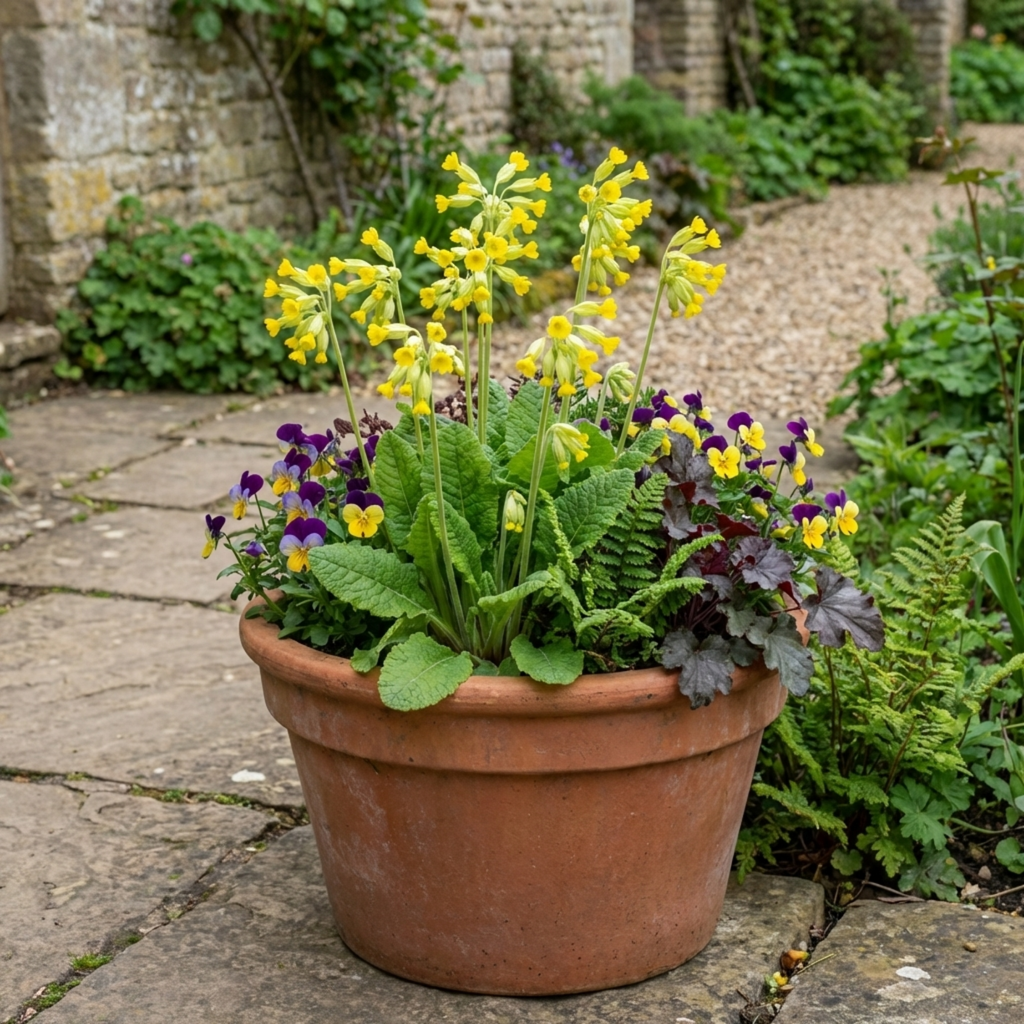 Primula veris 'Pure Yellow' — Cowslip, Hardy Perennial, Bee-Friendly, 1L Pot (Set of 3 or 6)