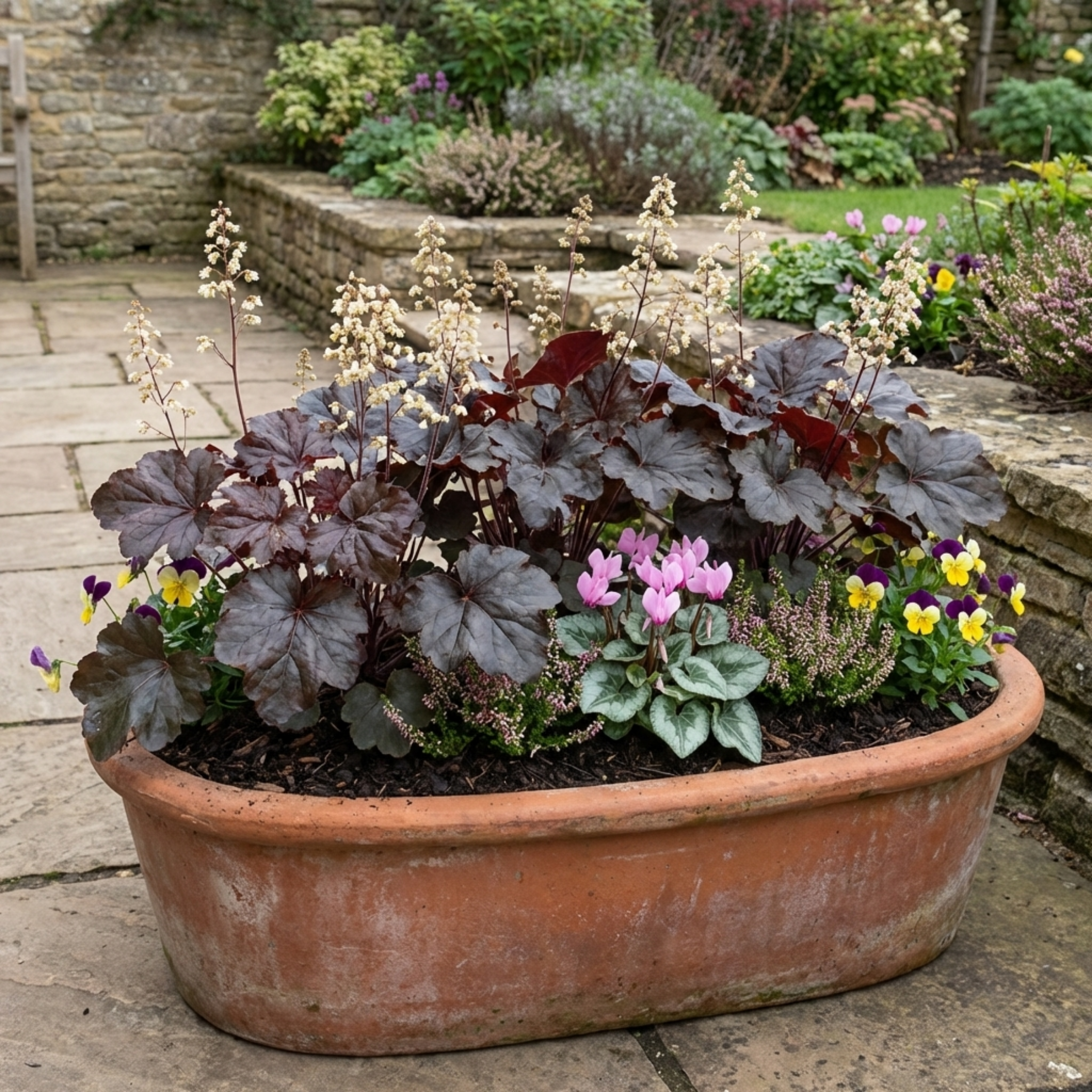 Heuchera ‘Palace Purple’ — Hardy Evergreen Perennial, Bee-Friendly, 1L Pot (Set of 3 or 6)