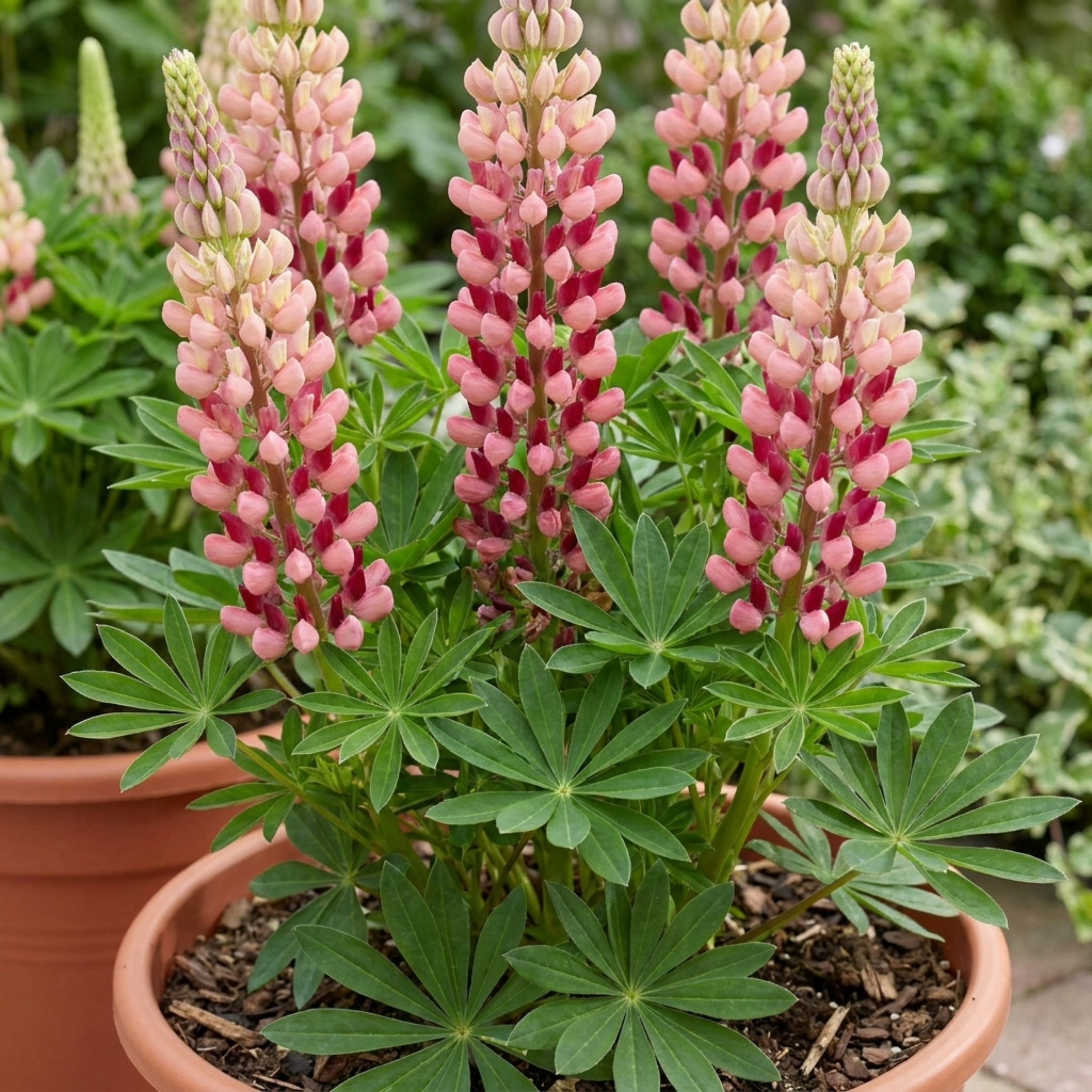 Lupin ‘Legendary Rose Shades’ — Herbaceous Perennial, Bee-Friendly, 3L Pot