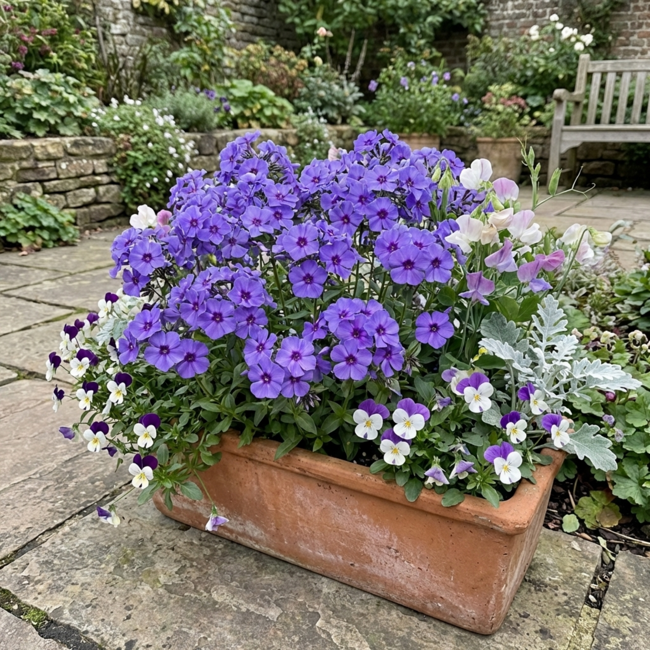 Phlox ‘Blue Dark Eye’ — Hardy Perennial, Bee-Friendly, 1L Pot (Set of 3 or 6)