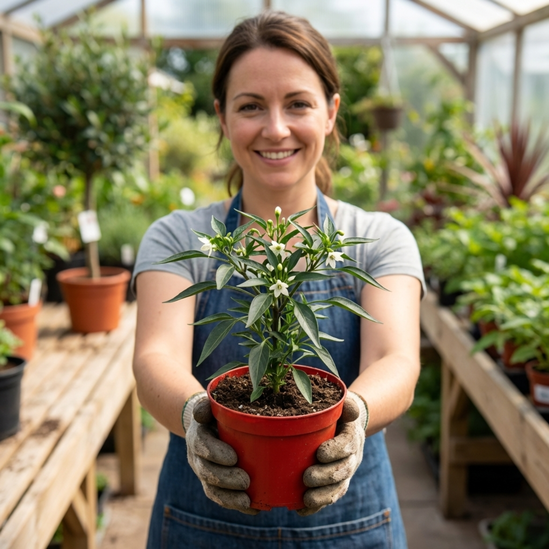 Chilli 'Thai Dragon' — Edible Annual, 10.5cm Pot (Set of 3 or 6)