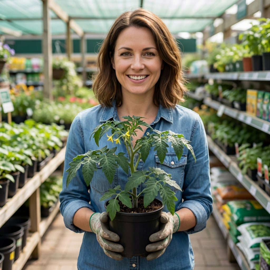 Tomato ‘Jo’ — Half-hardy Annual Fruiting Plant, 1L Pot (Set of 3 or 6)