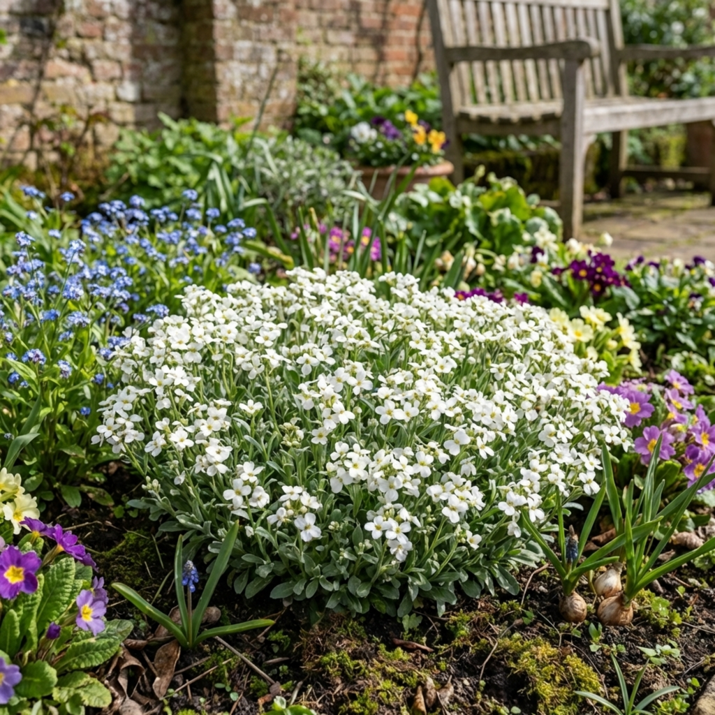 Arabis ‘Aubris White’ — Evergreen Alpine Perennial, 1L Pot (Set of 3 or 6)