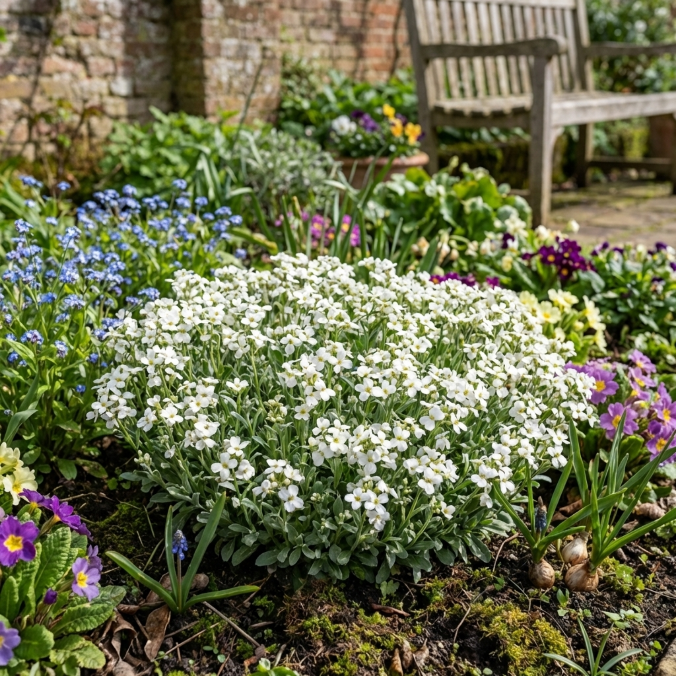 Arabis ‘Aubris White’ — Evergreen Alpine Perennial, 1L Pot (Set of 3 or 6)