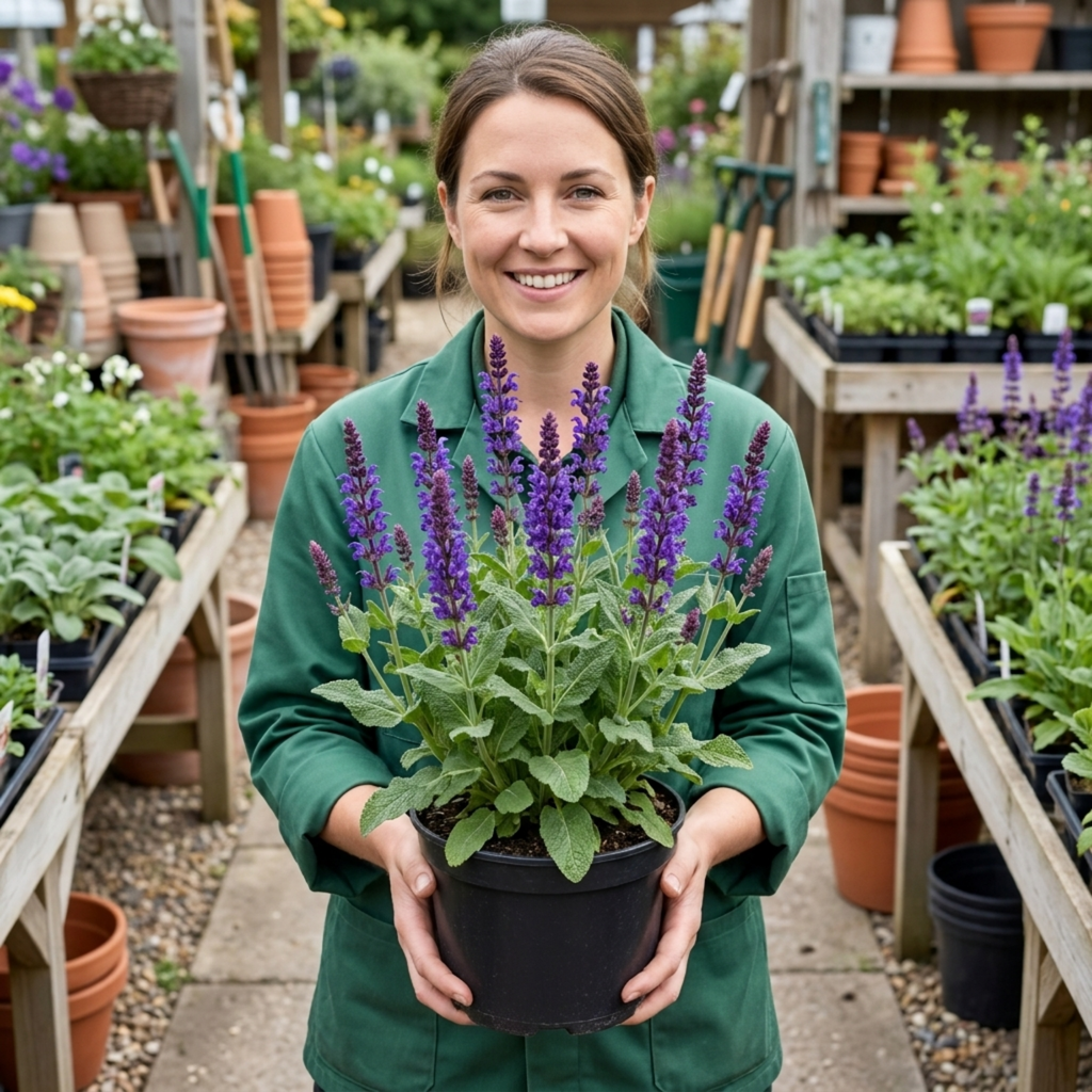 Salvia ‘East Friesland’ — Herbaceous Perennial, Bee-Friendly, 17cm Pot