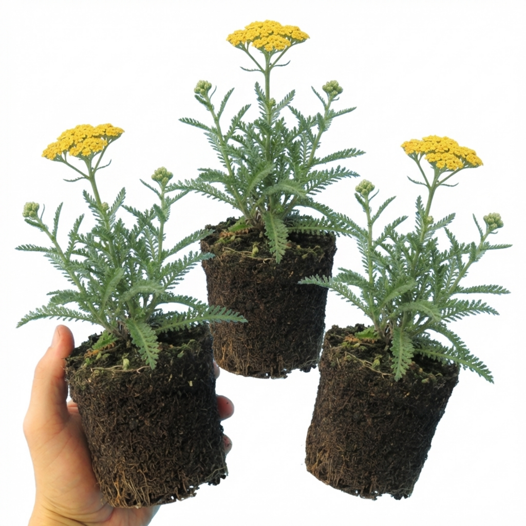 Achillea ‘Cloth of Gold’ — Hardy Herbaceous Perennial, Bee-Friendly, 1L Pot (Set of 3 or 6)