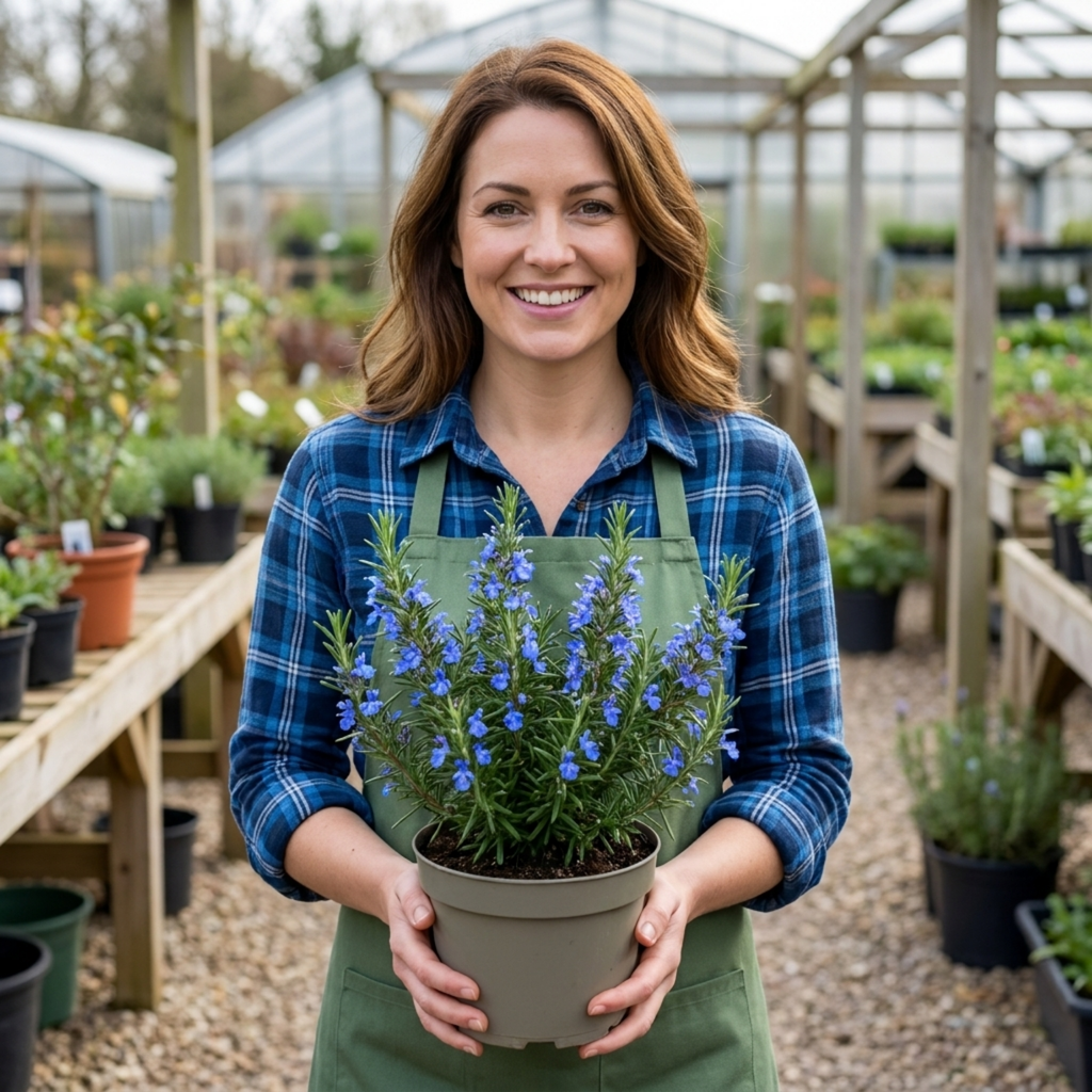 Salvia ‘Blue Winter’ — Hardy Evergreen Shrub / Perennial Herb, Bee-Friendly, 1L Pot (Set of 3 or 6)