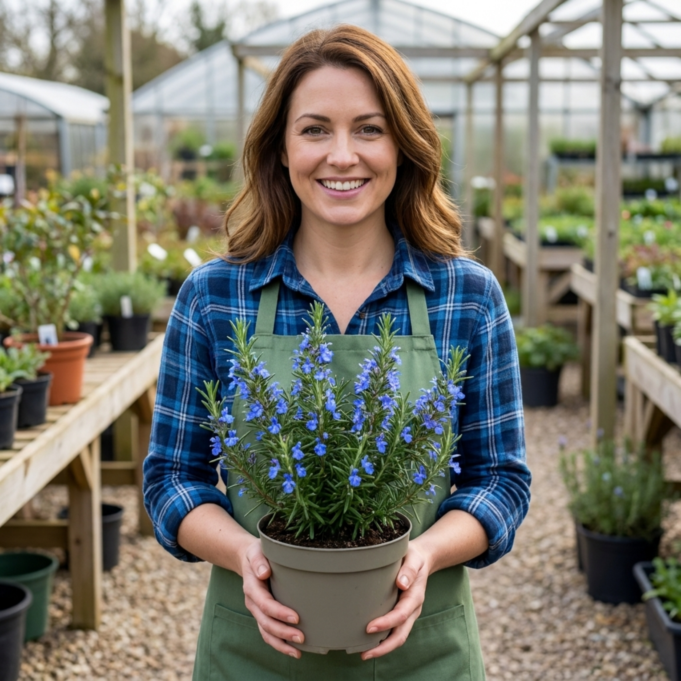 Salvia ‘Blue Winter’ — Hardy Evergreen Shrub / Perennial Herb, Bee-Friendly, 1L Pot (Set of 3 or 6)