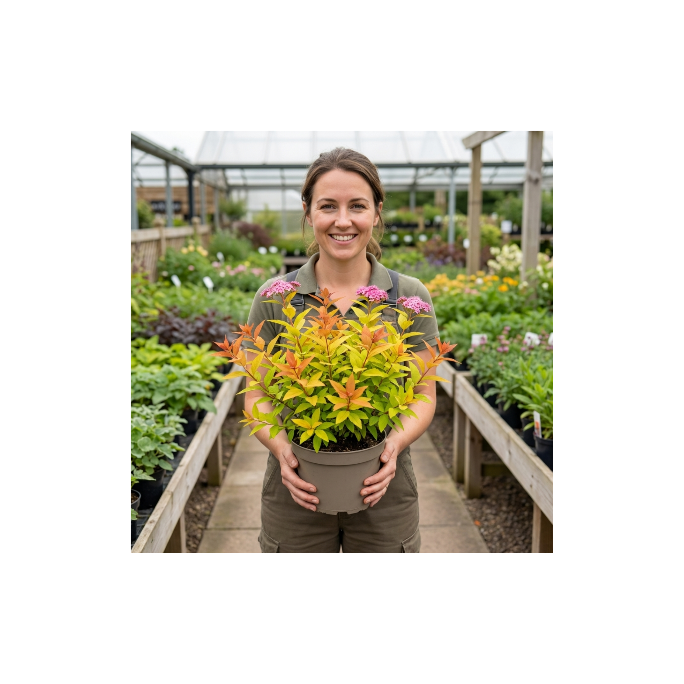 Spiraea ‘Goldflame’ — Deciduous Shrub, Bee-Friendly, 17cm Pot
