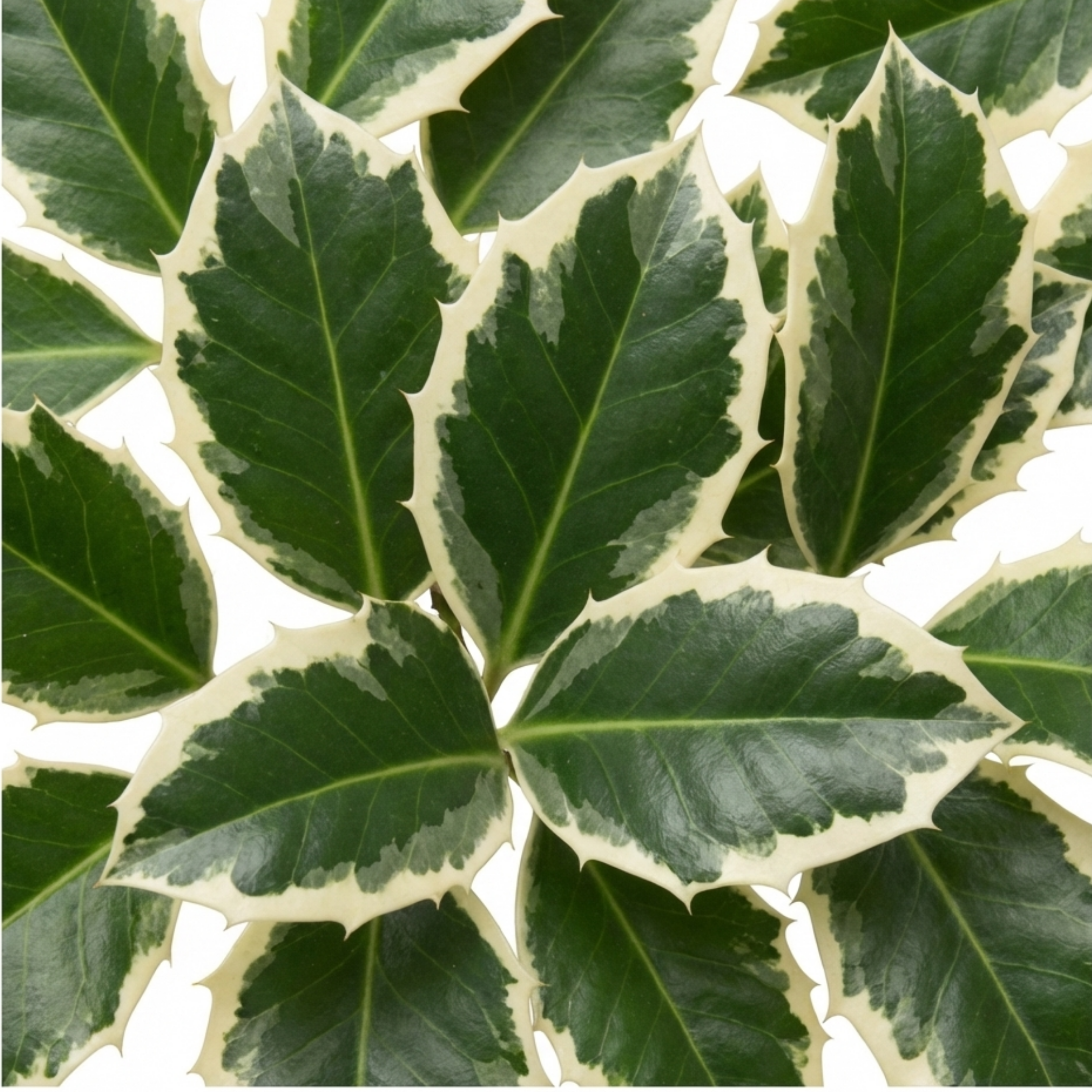 Ilex 'Argentea Marginata' — Silver Variegated Holly, Hardy Evergreen Shrub, 3L Pot