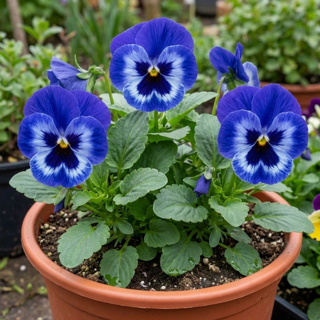 Pansy ‘Delta Pro Marina’ — Hardy Annual / Biennial, Bee-Friendly, 3L Pot