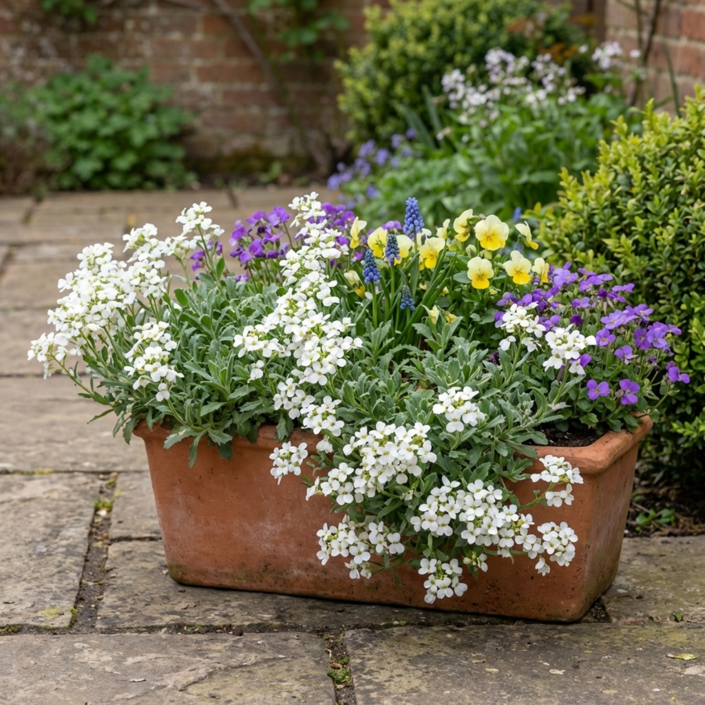 Arabis ‘Aubris White’ — Evergreen Alpine Perennial, 1L Pot (Set of 3 or 6)