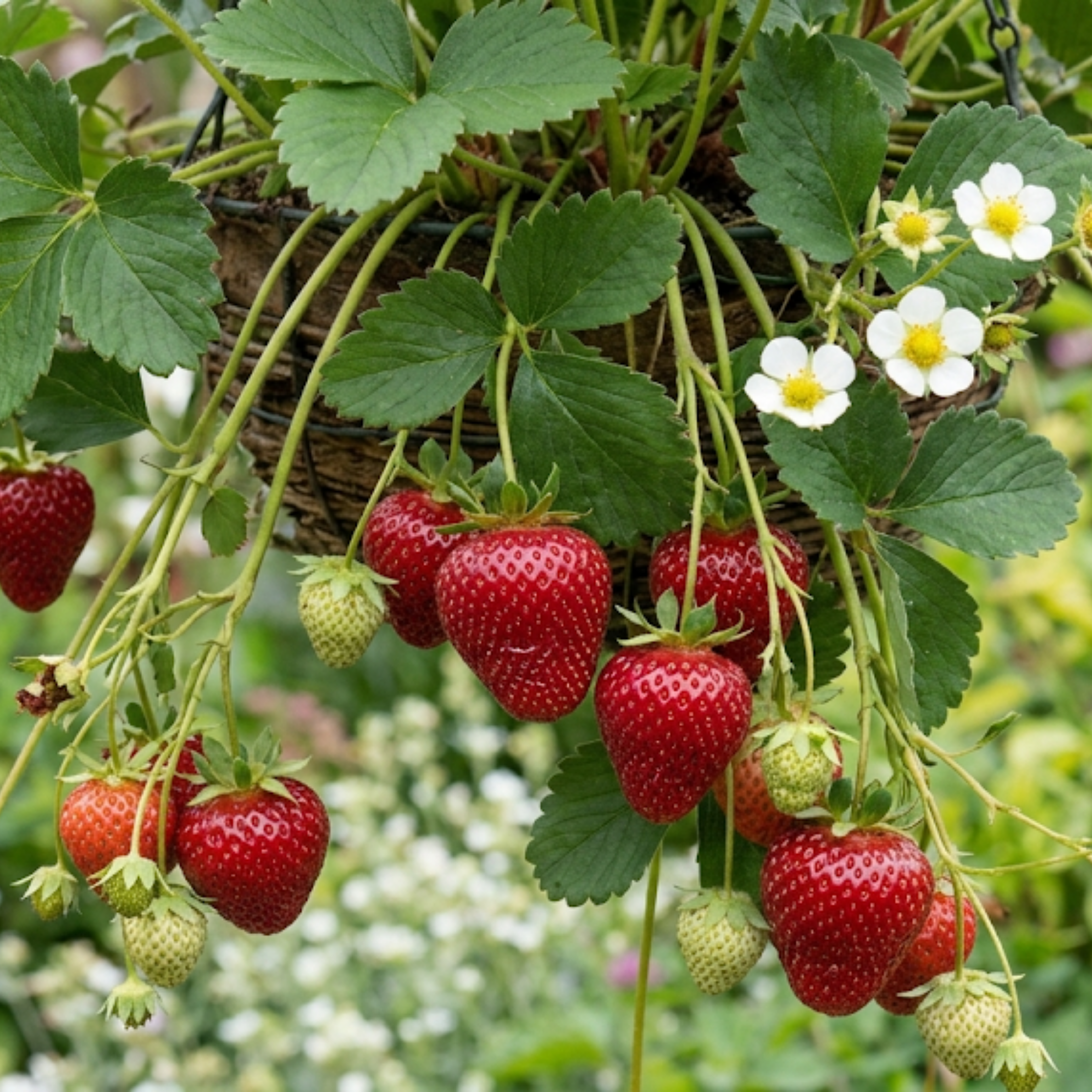 Strawberry ‘Loran’ — Perennial Fruit Plant, 1L Pot (Set of 3 or 6)
