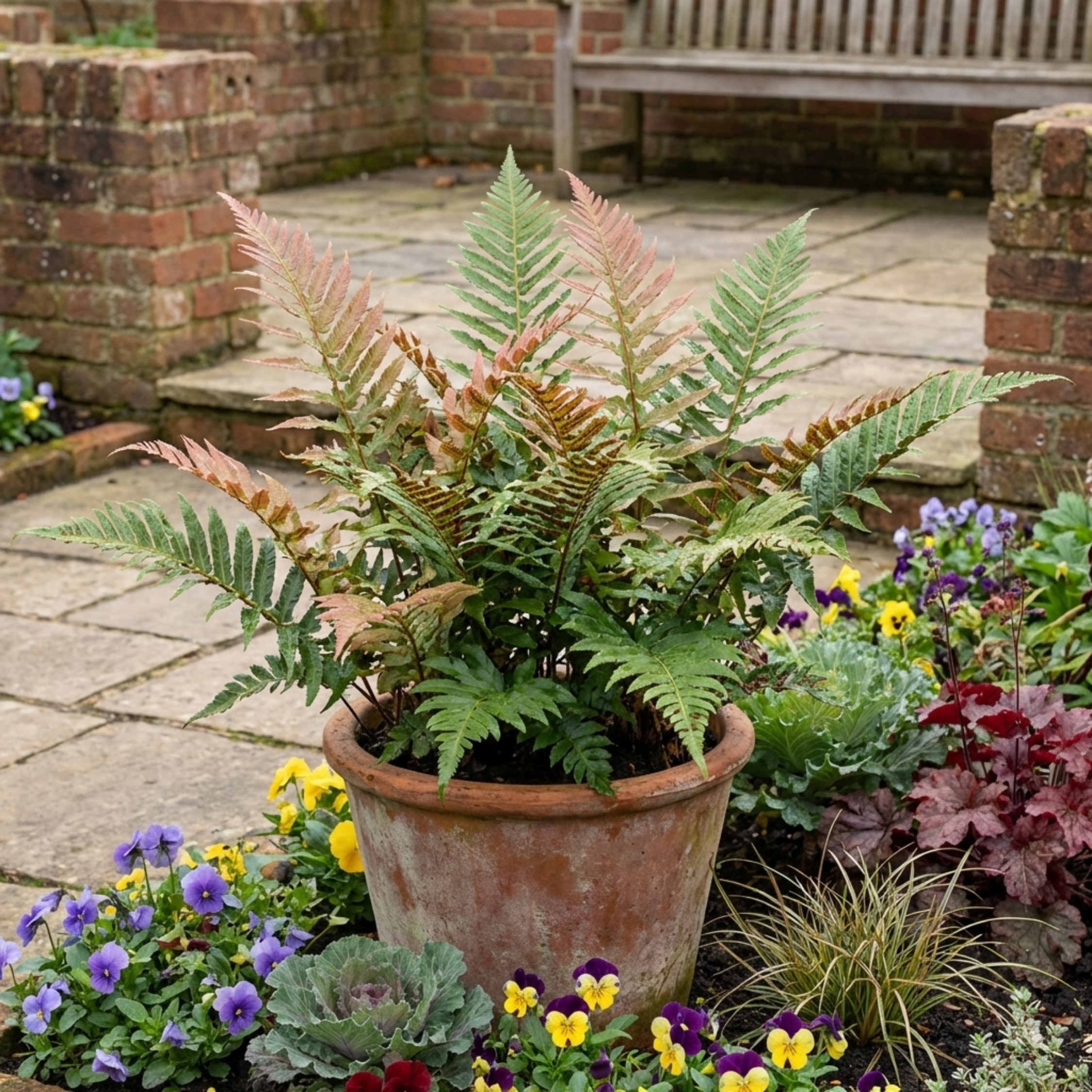 Japanese ‘Shield’ — Semi-evergreen Perennial Fern, 1L Pot (Set of 3 or 6)