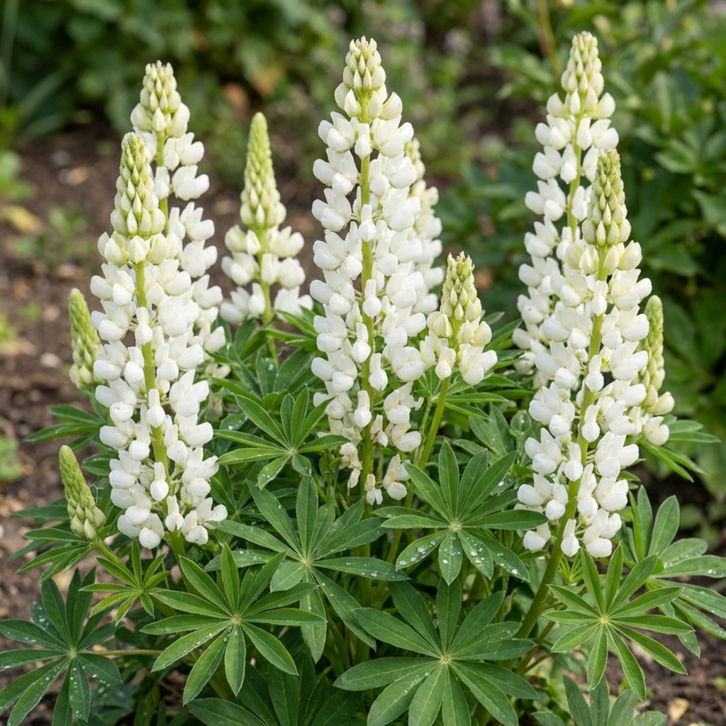 Lupin ‘Legendary White’ — Herbaceous Perennial, Bee-Friendly, 1L Pot