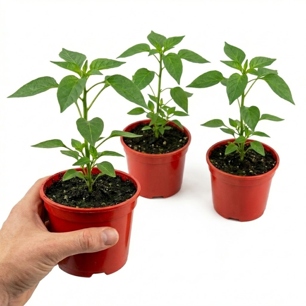 Chilli 'Thai Dragon' — Edible Annual, 10.5cm Pot (Set of 3 or 6)